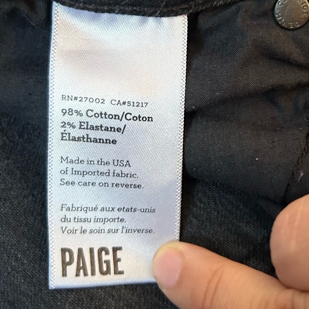 Paige Pinstriped jeans size 30 skinny fit - Picture 8 of 10
